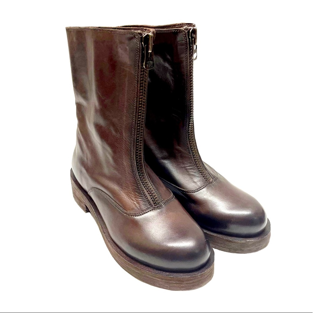Brown Leather Women's Boots